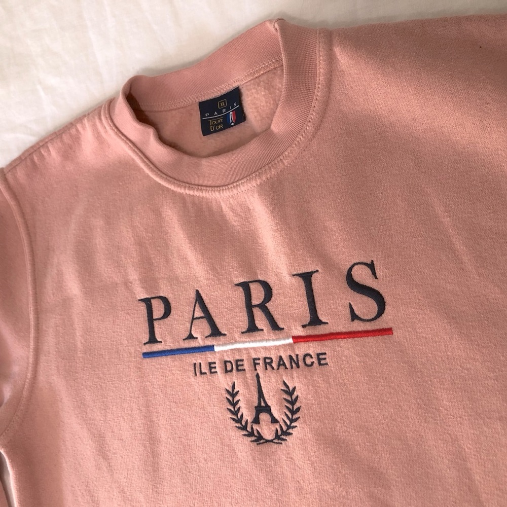 Embroidered Paris Sweatshirt